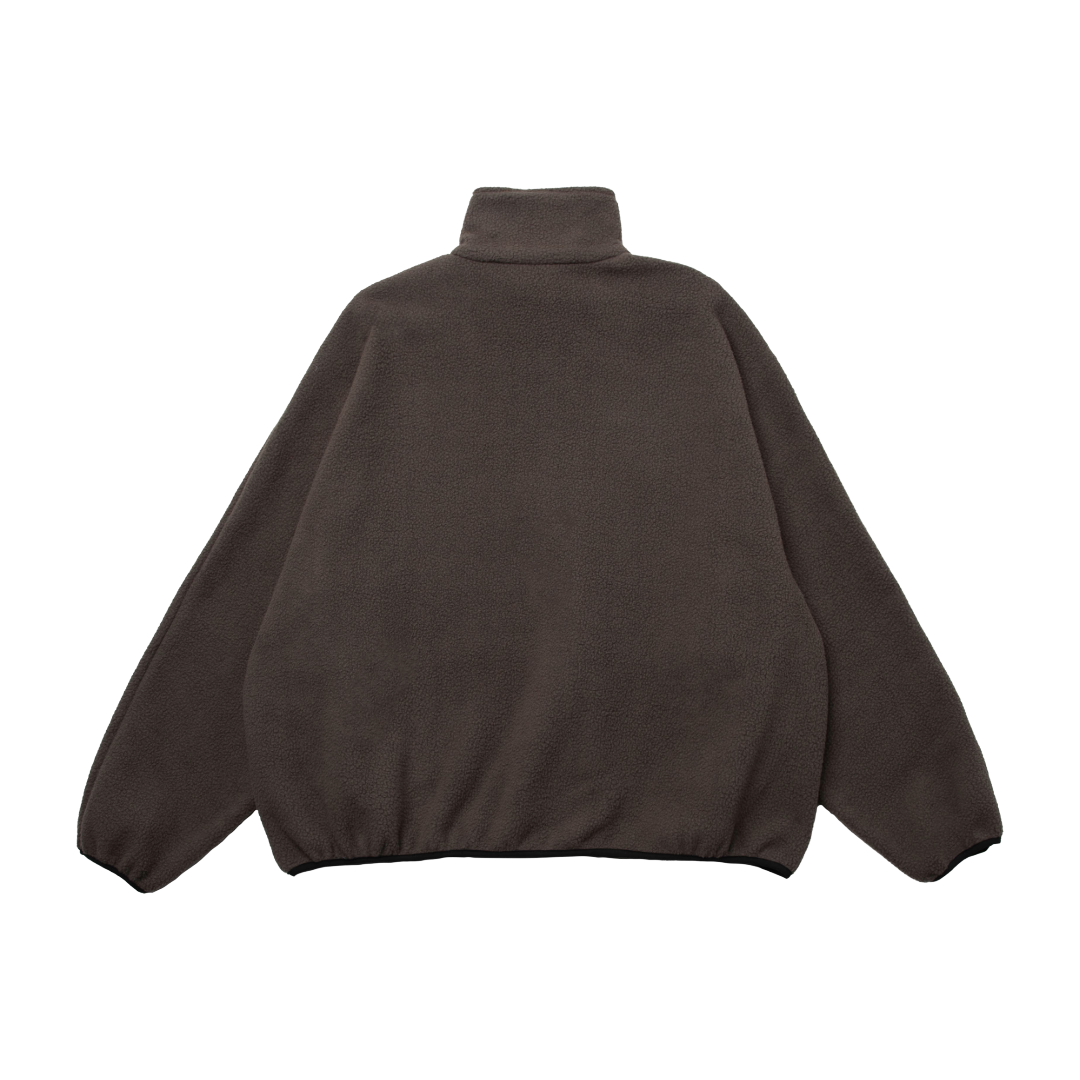 FLEECE HALF-ZIP PULLOVER — ANTHRACITE