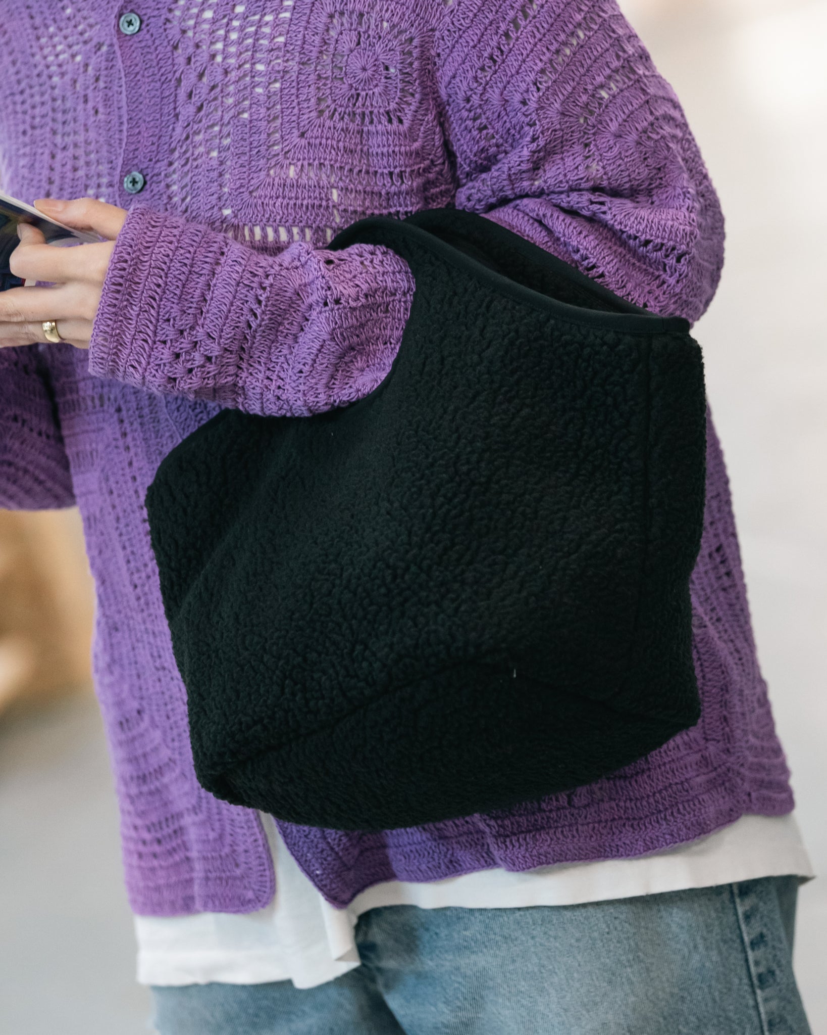 LLOYD/noon BAG — BLACK FLEECE