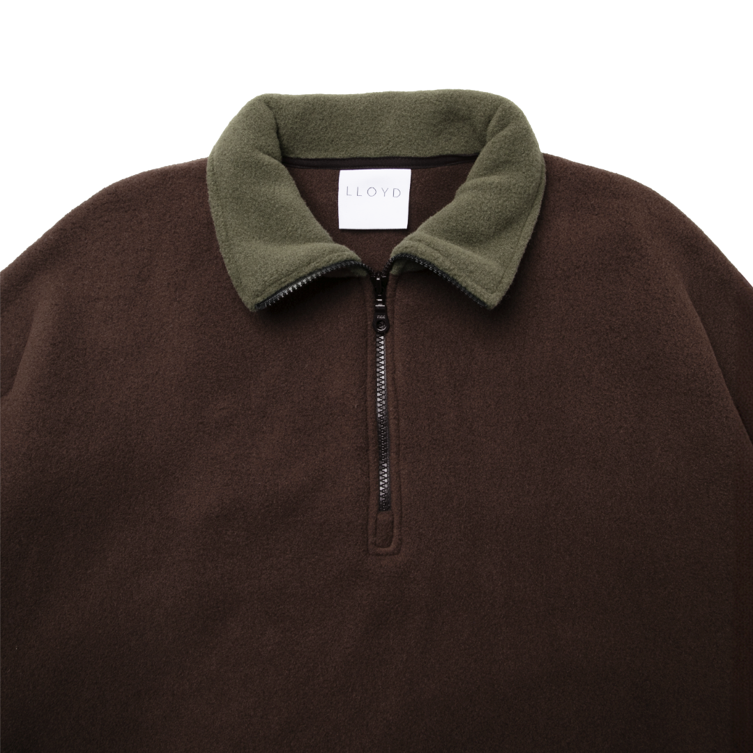 LLOYD/ALTERIOR HALF-ZIP PULLOVER — COLOUR BLOCK