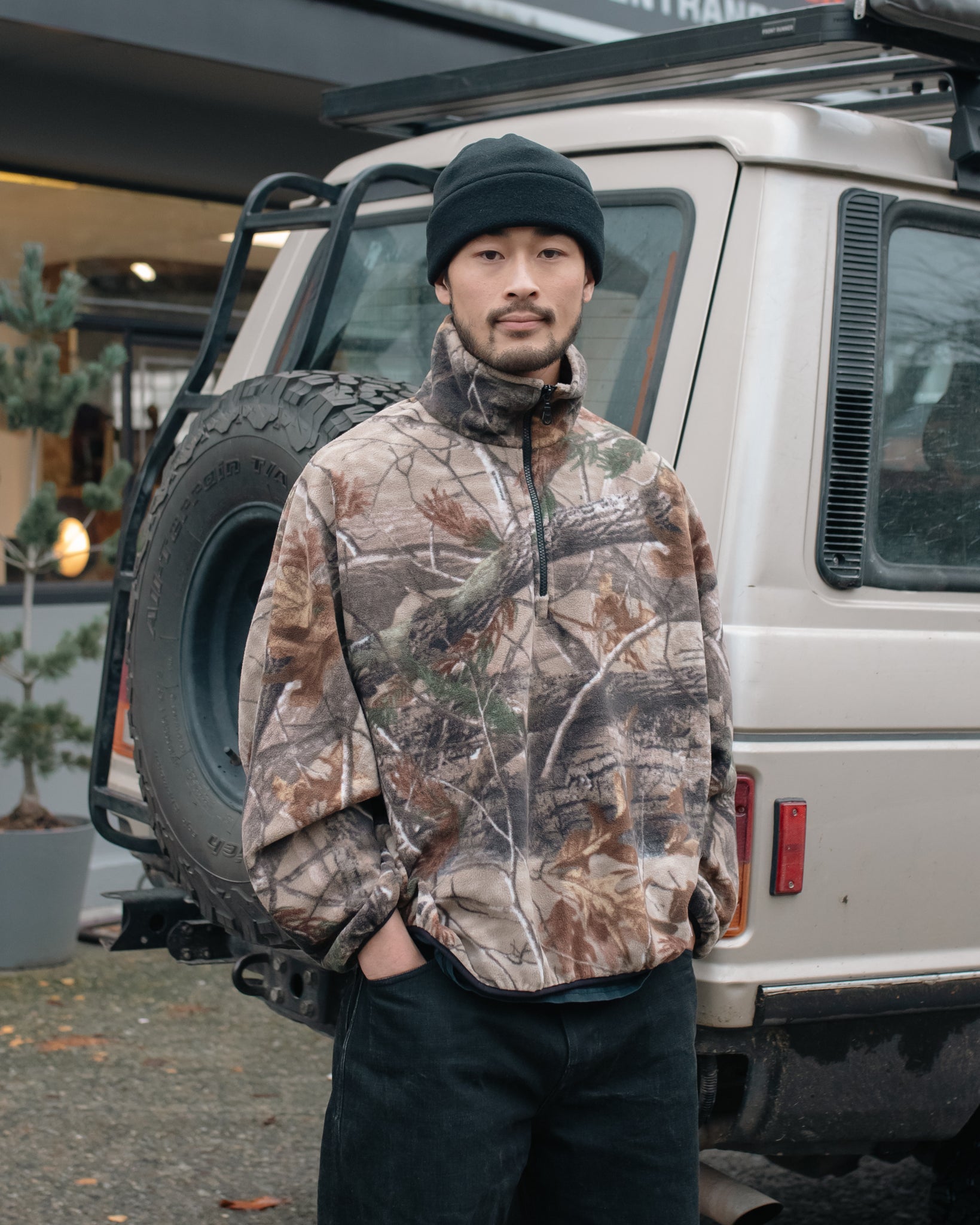 LLOYD/ALTERIOR HALF-ZIP PULLOVER — REAL TREE