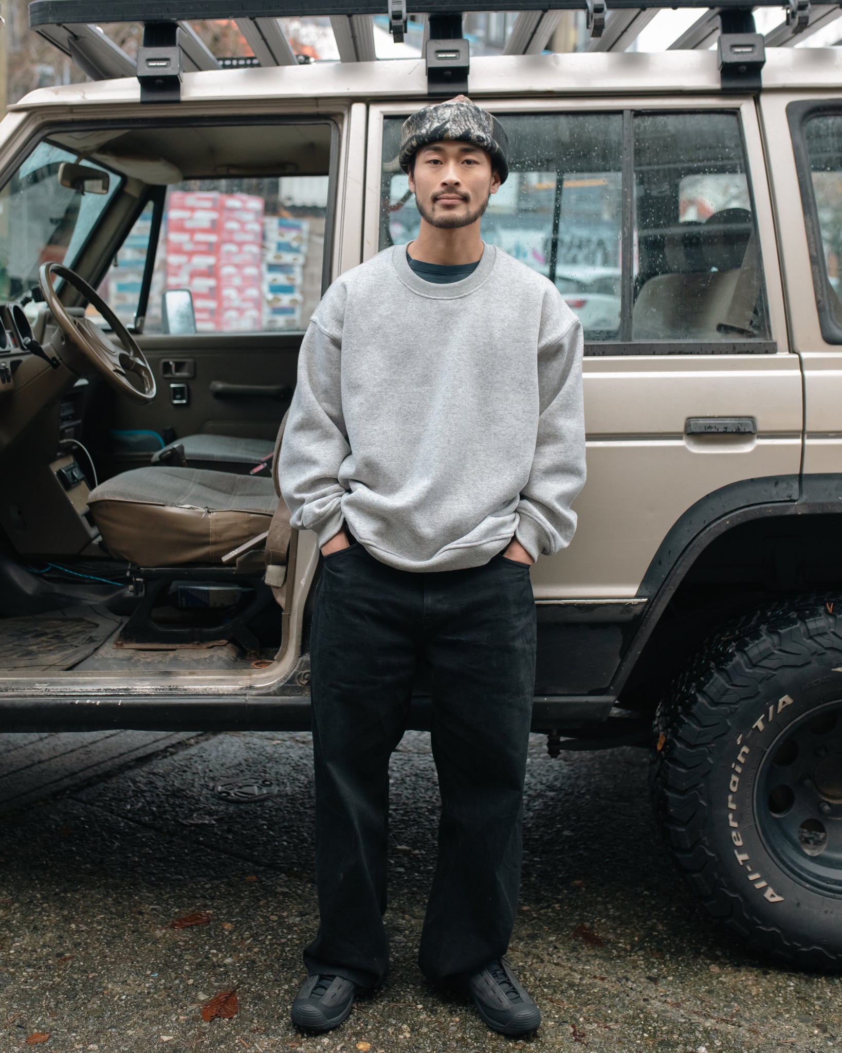 OVERSIZED SWEATSHIRT  —  GREY