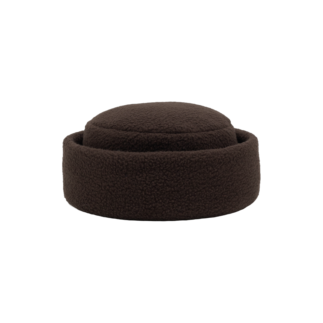 JOEY HAT — BROWN FLEECE