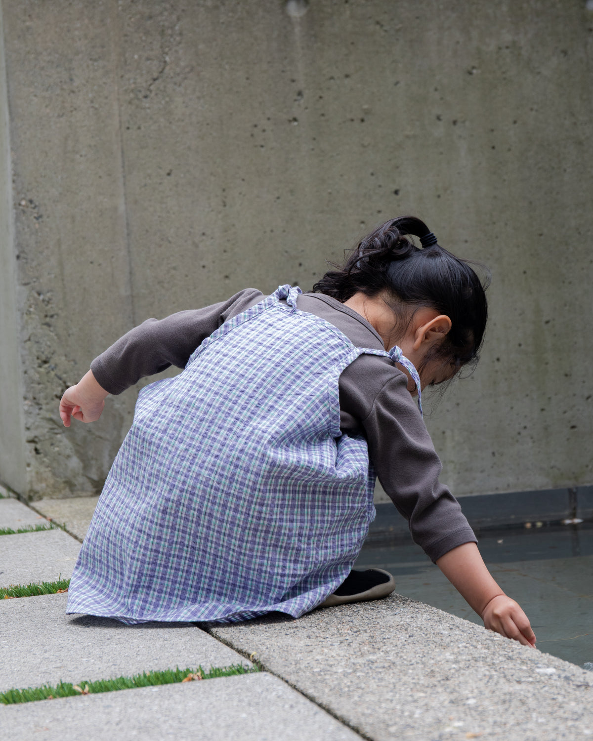 LITTLE LLOYD SUNDRESS — LILAC PLAID