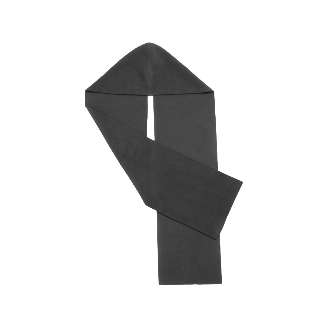 HOODED SCARF — SLATE