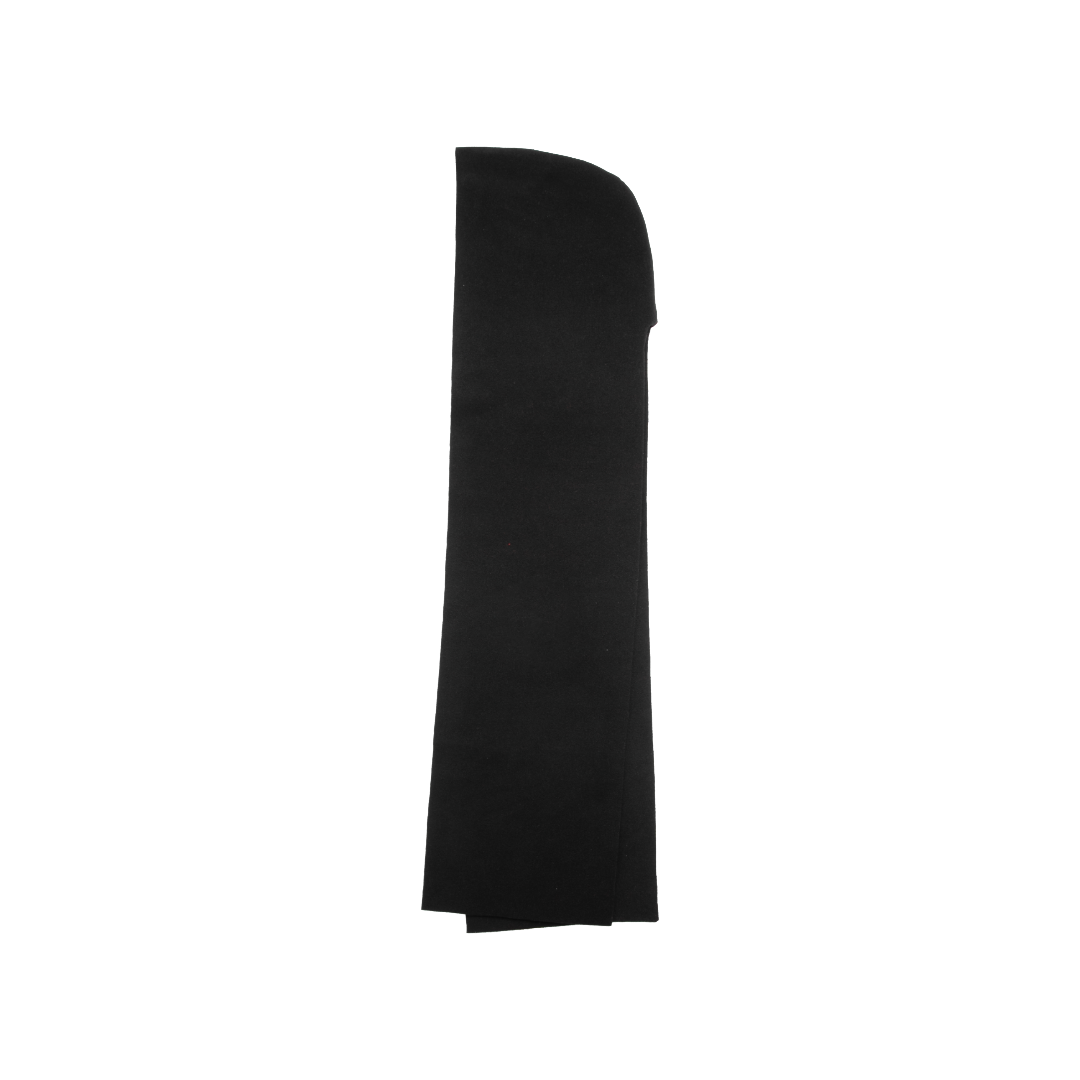 HOODED SCARF — BLACK