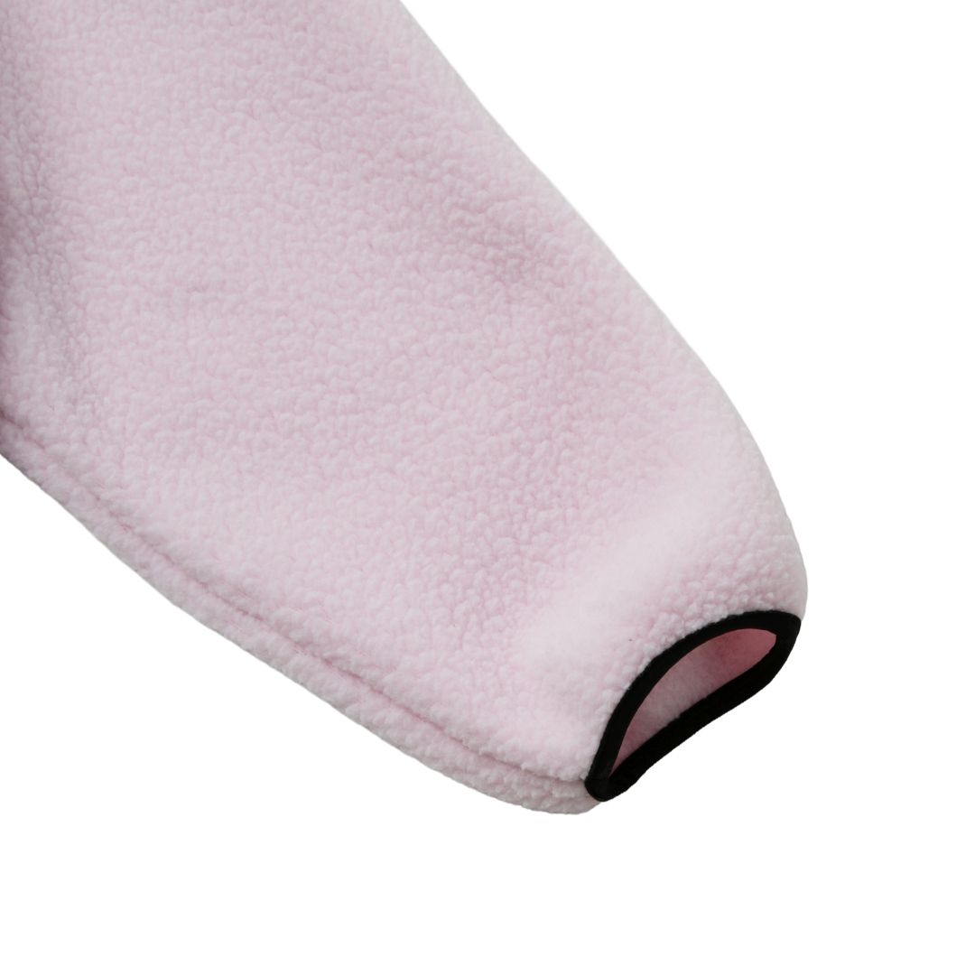 FLEECE HALF-ZIP PULLOVER — ROMI PINK