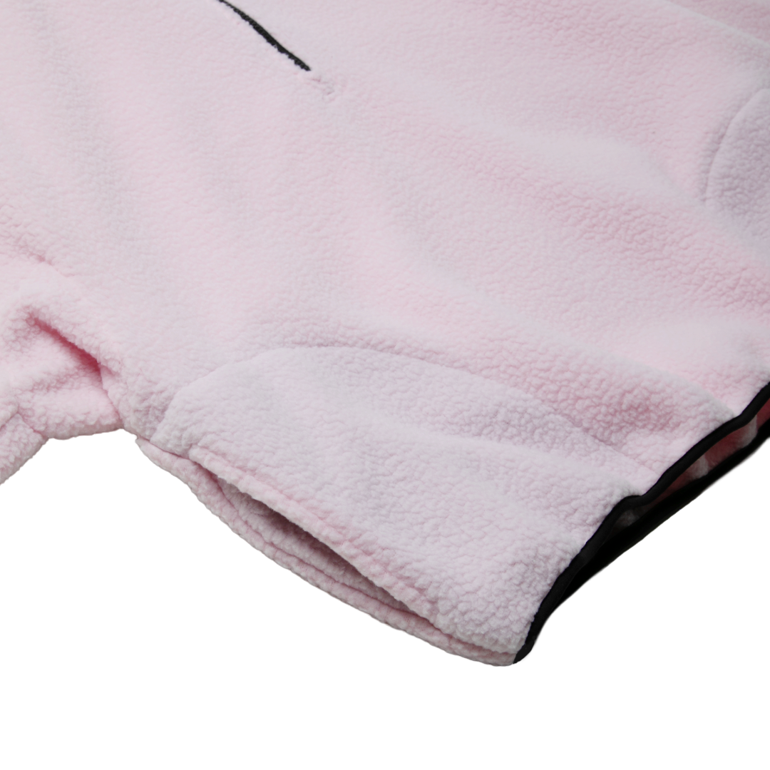 FLEECE HALF-ZIP PULLOVER — ROMI PINK