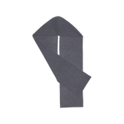 HOODED SCARF — GREY FELT