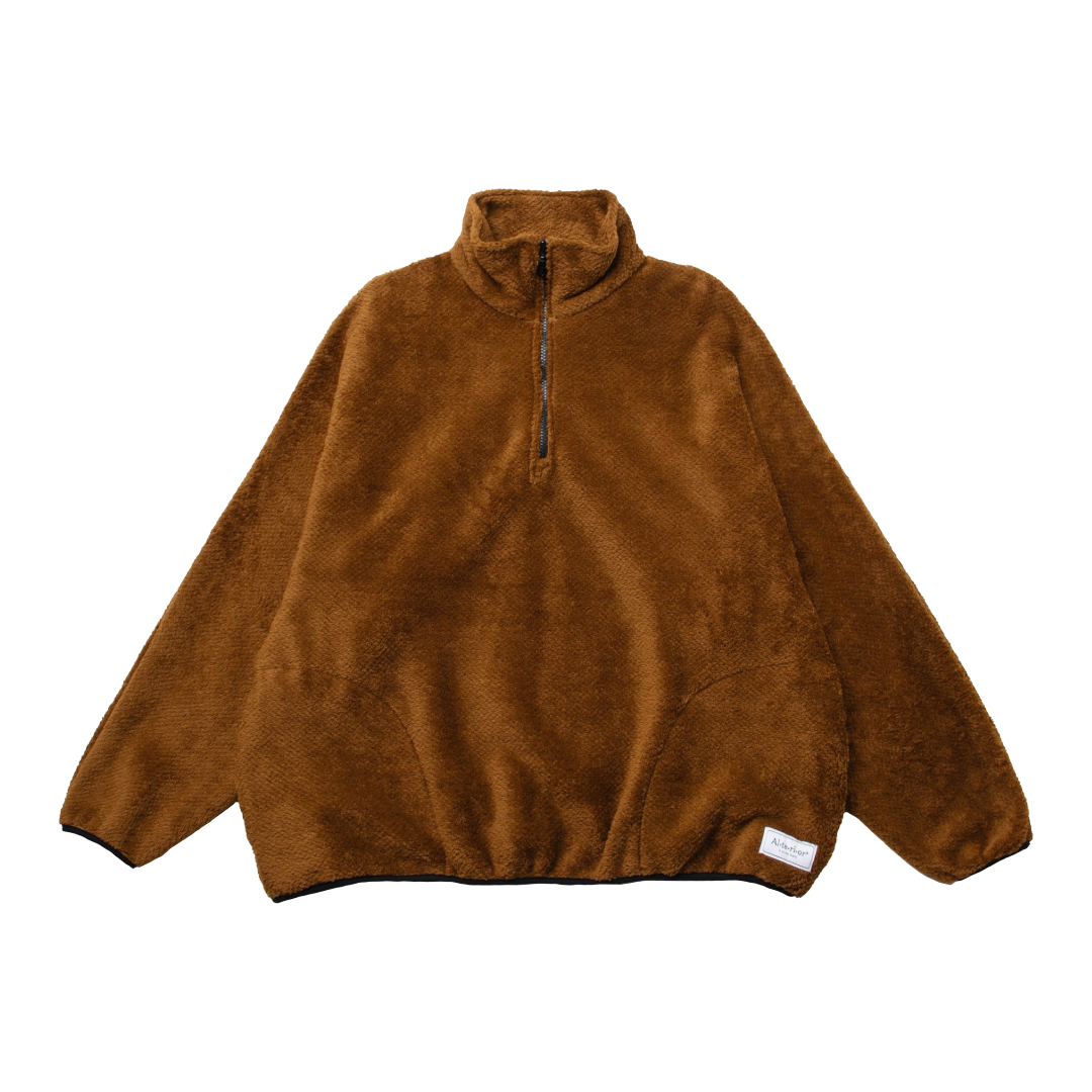 LLOYD/ALTERIOR HALF-ZIP PULLOVER — SHELTER BROWN