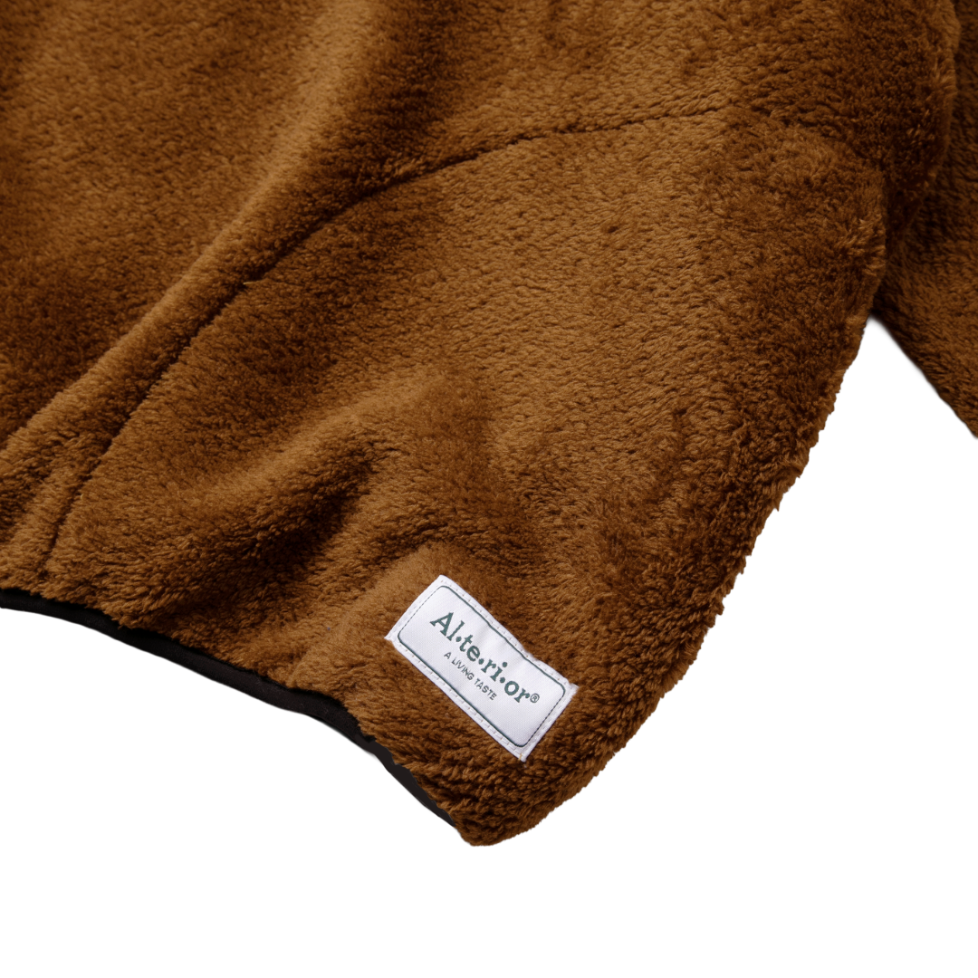 LLOYD/ALTERIOR HALF-ZIP PULLOVER — SHELTER BROWN