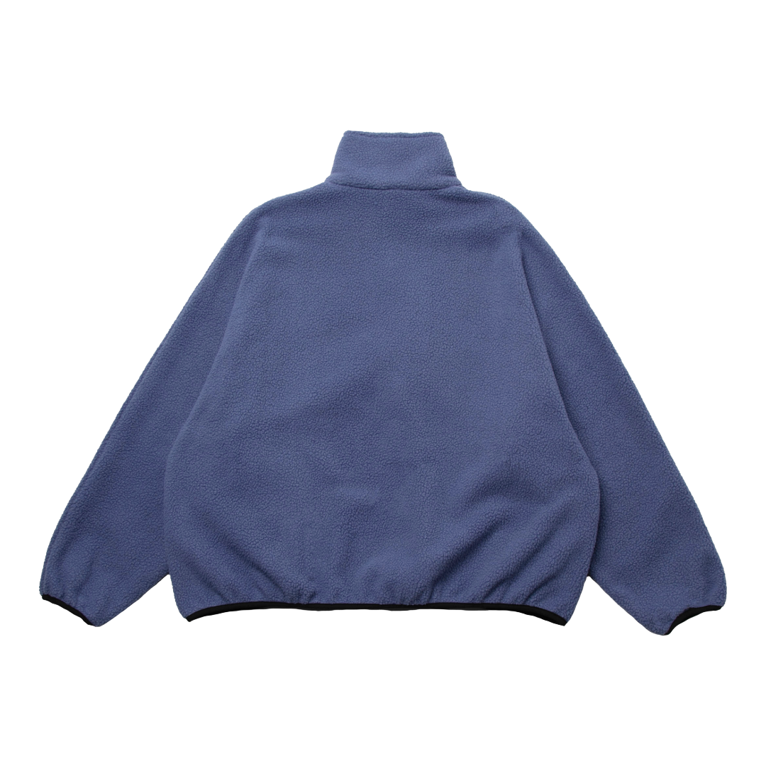 FLEECE HALF-ZIP PULLOVER — STELLAR BLUE
